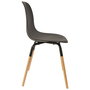 Home Deco Factory Silla Phenix Negra Essentiel Polipropileno y Haya