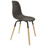 Home Deco Factory Silla Phenix Negra Essentiel Polipropileno y Haya