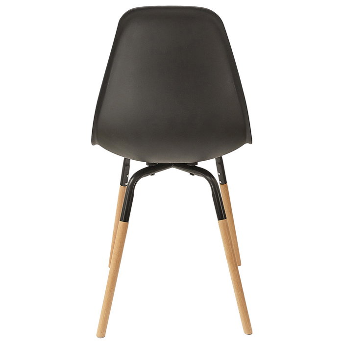 Home Deco Factory Silla Phenix Negra Essentiel Polipropileno y Haya