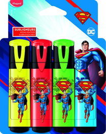 maped Set de 4 Rotuladores SUPERMAN Colores Surtidos