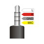 DeLOCK Divisor de audio 3,5 mm macho en ángulo a 2 x 3,5 mm hembra 4 pines