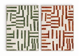 DKD Home Decor Cuadro Lienzo Abstracto Pack de 2