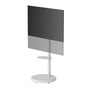 EWENT EW1550 Soporte para TV de Piso Ajustable en Altura, 2,18 m (86"), Blanco