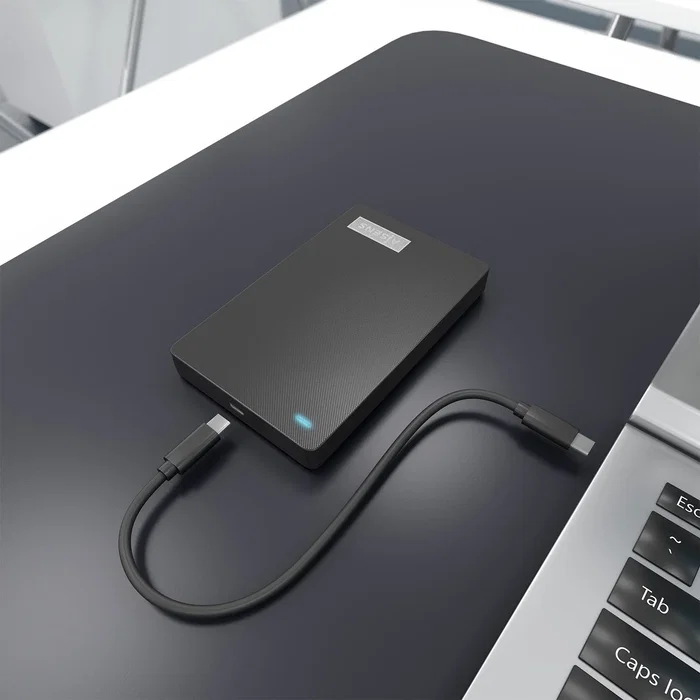 Aisens ASE-2541B Caja Externa para Disco Duro 2.5 SATA a USB-C USB 3.1 Gen 1, Negra