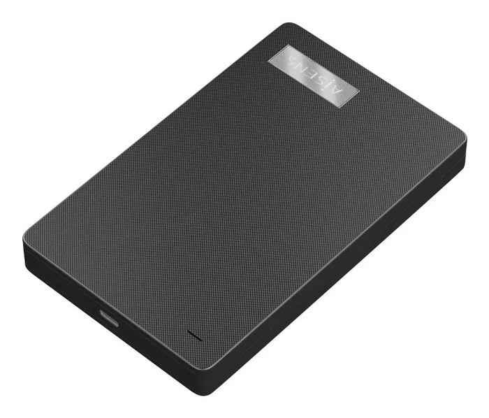Aisens ASE-2541B Caja Externa para Disco Duro 2.5 SATA a USB-C USB 3.1 Gen 1, Negra