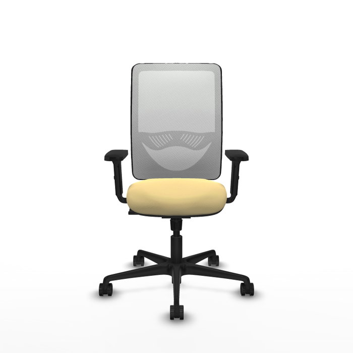 PIQUERAS Y CRESPO Silla de oficina Zulema con Mecanismo Sincro, Crema y Blanco PIQUERAS Y CRESPO Silla de oficina Zulema con Mecanismo Sincro, Crema y Blanco