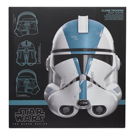 Hasbro Cascos Electrónicos Star Wars: Casco de Soldado Clon Réplica Oficial con Efectos Sonoros y Luces, Juego de Rol Ahsoka Disney+, para Coleccionistas y Fans