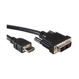 VALUE DVI - HDMI Cable 10m Macho a Macho Negro