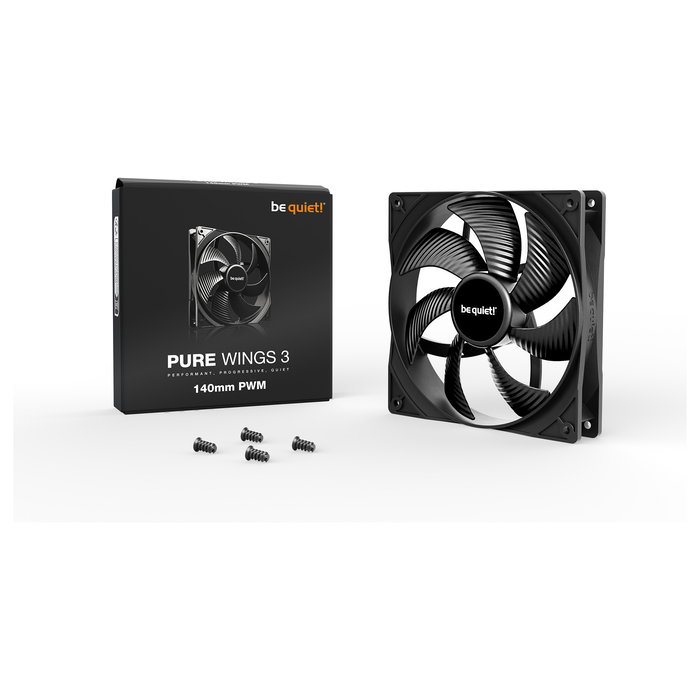 Be Quiet! Pure Wings 3 PWM Ventilador 140mm Negro