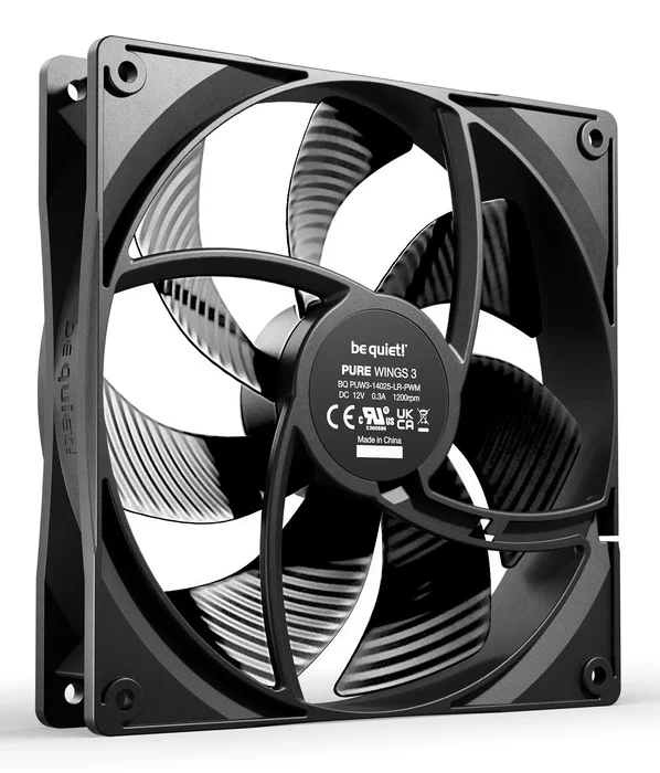 be quiet! Pure Wings 3 140mm PWM Negro