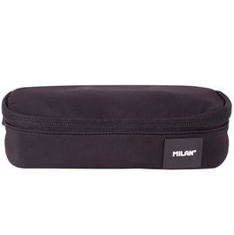 Milan Portatodo Ovalado Serie Shadow Negro Estuche Organizador de Poliéster 20.5 x 9 x 5.5 cm