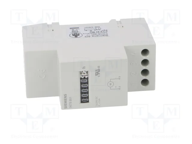 SIEMENS 7KT5801 Contador Electromecánico de Tiempo de Trabajo