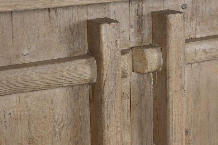 DKD Home Decor Aparador Antik china top Natural 4 Puertas Olmo Macizo 230 x 96 x 48 cm