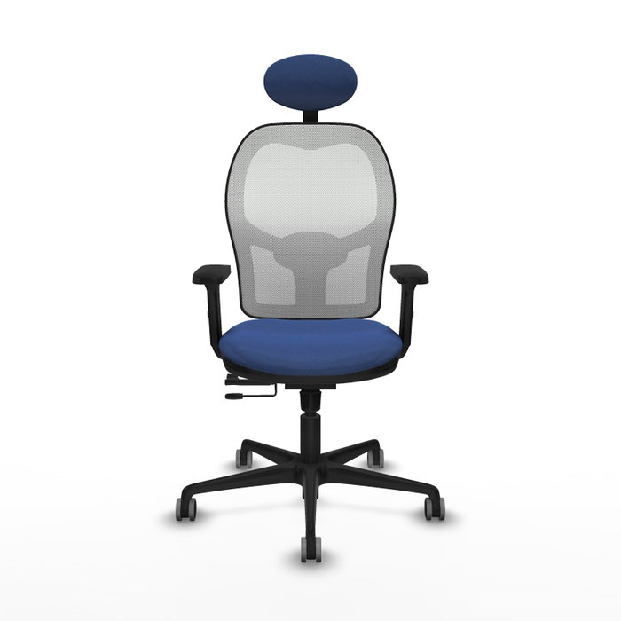 PIQUERAS Y CRESPO Silla de oficina Jorquera Azul marino y Blanco