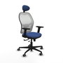 PIQUERAS Y CRESPO Silla de oficina Jorquera Azul marino y Blanco