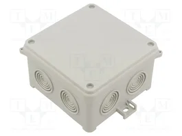 SIMET Caja de conexiones IP54 de polietileno gris