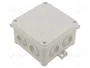 SIMET Caja de conexiones IP54 de polietileno gris