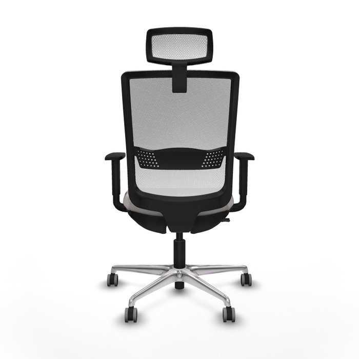 PIQUERAS Y CRESPO Silla de oficina Haches en Blanco con Mecanismo Sincro/Traslack