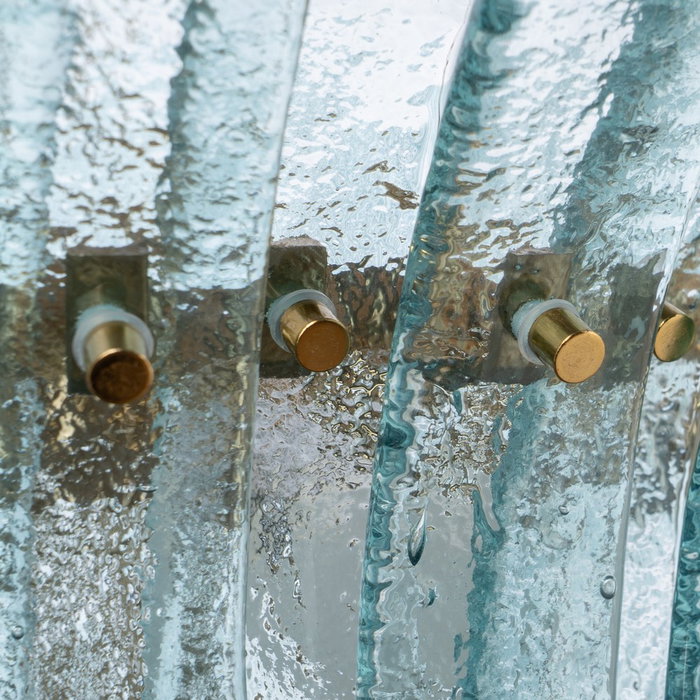 Lámpara Techo Verde Cristal Iluminación 70 X 70 X 56 cm