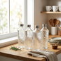 La Mediterranea Botella de Vidrio con Tapa de Acero 1000ml