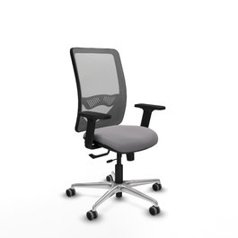 PIQUERAS Y CRESPO Silla de Oficina Zulema Gris con Mecanismo Sincro/Traslack