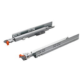 Salice Guía Unica Extracción Total 300mm Zincado Smove Push Cajón Cierre Amortiguado