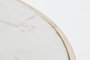 DKD Home Decor Mesa de centro de hierro y mármol 87x87x51,5 cm Dorado y Blanco
