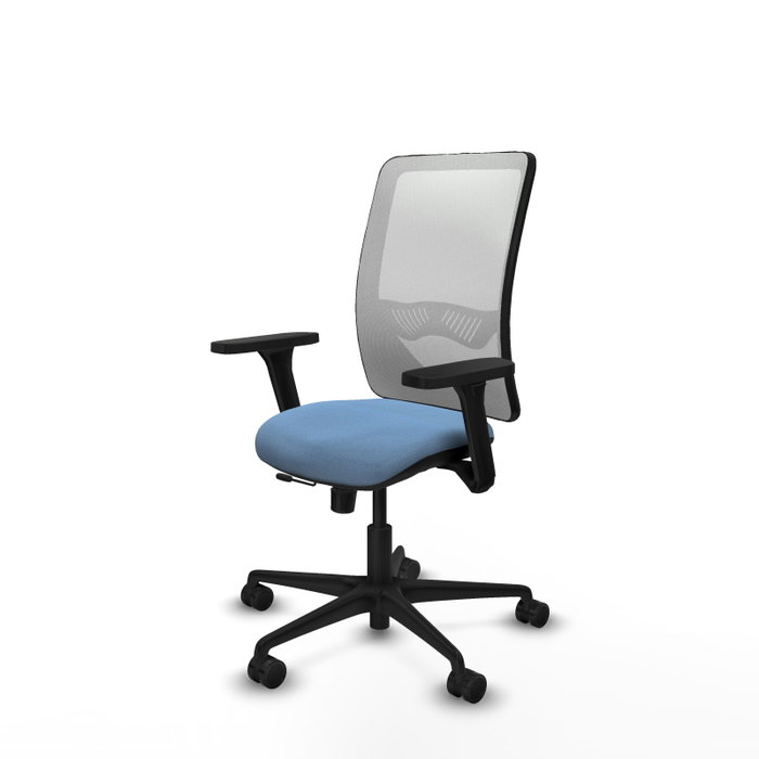 PIQUERAS Y CRESPO Silla de oficina Zulema con mecanismo Sincro/Traslack, Azul cielo y Blanco PIQUERAS Y CRESPO Silla de oficina Zulema con mecanismo Sincro/Traslack, Azul cielo y Blanco