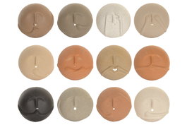 DKD Home Decor Decoración de Pared Gres Multicolor Surtida 15x6x15 cm