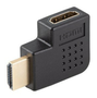 Lanberg Adaptador HDMI 4K Macho Angular a Hembra Recto AD-HDMI-06 Negro