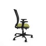 PIQUERAS Y CRESPO Silla de oficina Haches Verde oliva/Negro con mecanismo Sincro/Traslack y brazos 2D
