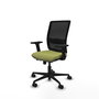 PIQUERAS Y CRESPO Silla de oficina Haches Verde oliva/Negro con mecanismo Sincro/Traslack y brazos 2D