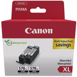 Canon PGI-570XL 0318C010 Pack de 2 Cartuchos de Tinta Negro XL