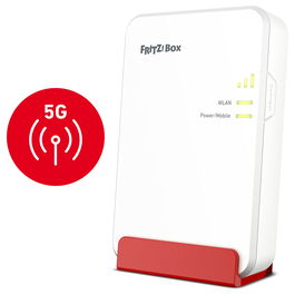 AVM Fritz!Box 6860 5G Router | Router Móvil 5G, Wi-Fi 6, Gigabit Ethernet, Blanco