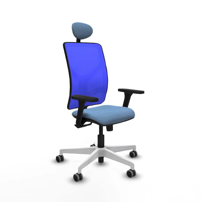 PIQUERAS Y CRESPO Silla de oficina Motilla con mecanismo Sincro, Azul cielo y Azul PIQUERAS Y CRESPO Silla de oficina Motilla con mecanismo Sincro, Azul cielo y Azul