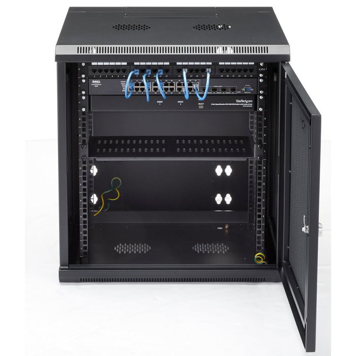 StarTech Armario Rack de Pared 12U 19 pulgadas 24'' Profundidad