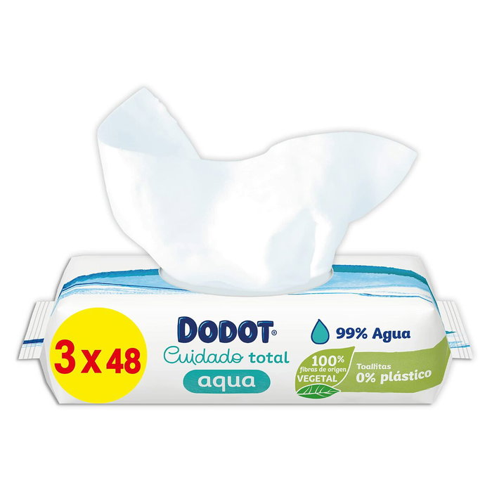 Dodot Pure 99% agua toallitas húmedas 0% plástico 144 u