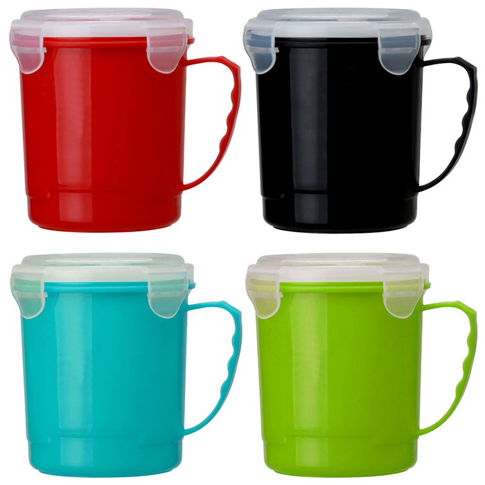 Cook Concept Taza Transporte Sopa 680 Ml Apta Microondas Colores Surtidos