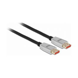 DeLOCK Cable DisplayPort 1.4 8K 60Hz 2m - 7680x4320 Pixeles, HDR, DSC 1.2, 32.4 Gbit/s, Conectores Macho, Negro
