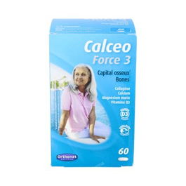 Ortho Nat Calceo Fuerza 3 60 Comp. Calcio, Fósforo, Vitamina D3 para Huesos