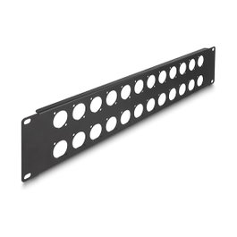 DeLOCK Panel de conexión Tipo-D 19″ 24 puertos 2U negro