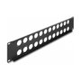 DeLOCK Panel de conexión Tipo-D 19″ 24 puertos 2U negro