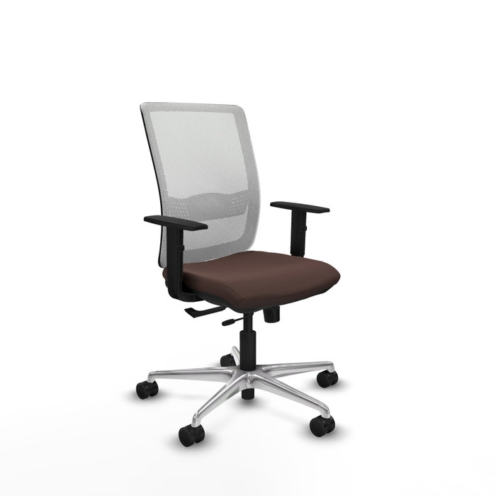 PIQUERAS Y CRESPO Silla de oficina Haches Marrón oscuro y Blanco PIQUERAS Y CRESPO Silla de oficina Haches Marrón oscuro y Blanco