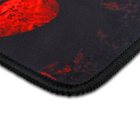 Redragon Pisces P016 Alfombrilla Gaming para Ratón, Negro y Rojo, Tamaño M, Tejido con Seda, Doble Costura, Base Antideslizante