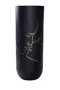 DKD Home Decor Jarrón de Resina Beso Mate Negro 35x35x90 cm