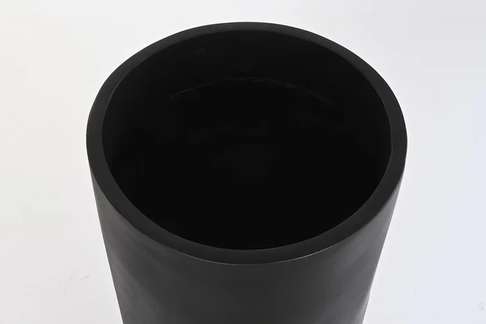 DKD Home Decor Jarrón de Resina Beso Mate Negro 35x35x90 cm
