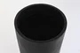 DKD Home Decor Jarrón de Resina Beso Mate Negro 35x35x90 cm