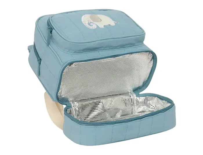 Mochila Escolar Safta Elefante Azul 22 x 27 x 10 cm