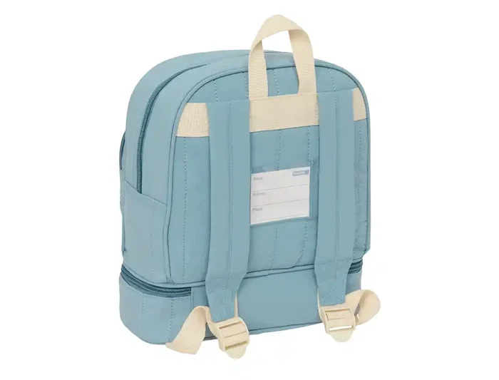 Mochila Escolar Safta Elefante Azul 22 x 27 x 10 cm