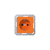 Jung A1520BFO Toma de corriente Schuko 16A 250V naranja